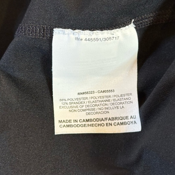 Nike Golf Mens Tour Performance Mock Neck Shirt L Black Long Sleeve Dri-Fit - Picture 4 of 9